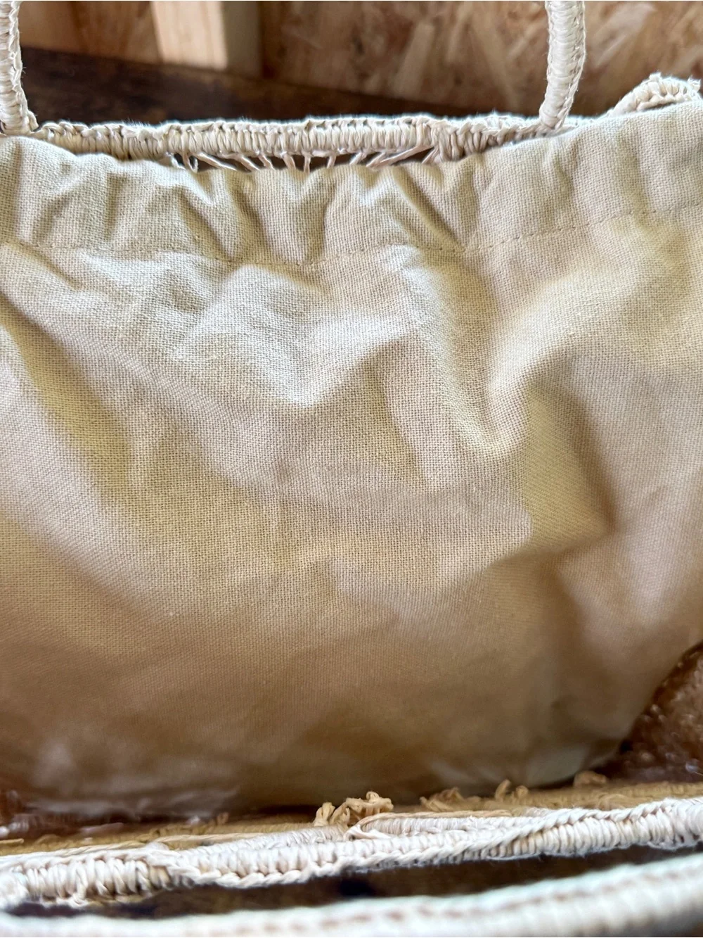 House of Harlow 1960 Beige Macramé Satchel - Picture 10 of 11